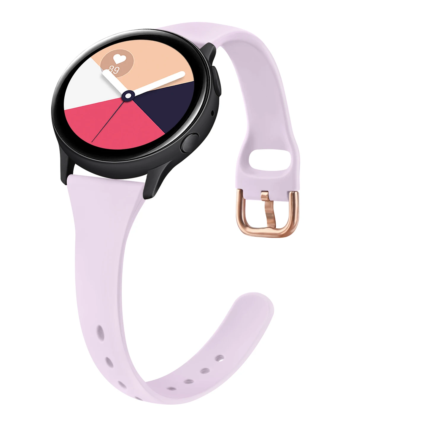 

Silm 20mm Silicone Band for Samsung Galaxy Watch Active 2 Watch 3 45mm 42mm Gear S3 Watchband Bracelet Strap for Amazfit bip