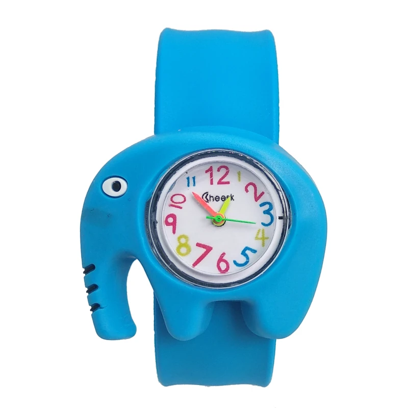 1 шт./лот Высокое качество с силиконовым браслетом часы, детские часы с эластичным ремешком животных команды для присмотра за детьми, для мальчиков и девочек студентов часы - Цвет: 3