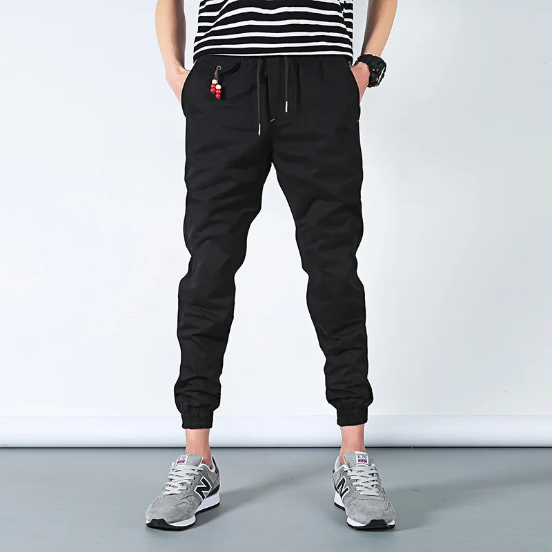 

Summer Men'S Wear 2018 New Style Beam Leg Casual Pants Closing Skinny Pants Japanese-style Harem Pants Capri Pants Black Pants
