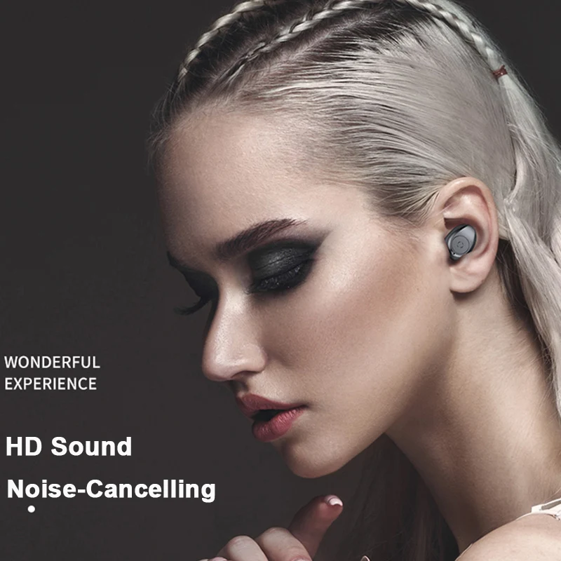 F9-3 Bluetooth наушники V5.0 двойная телефонная гарнитура 2000 мАч Зарядное устройство мини Водонепроницаемый шумоподавляющий наушник Pk X8 Q32