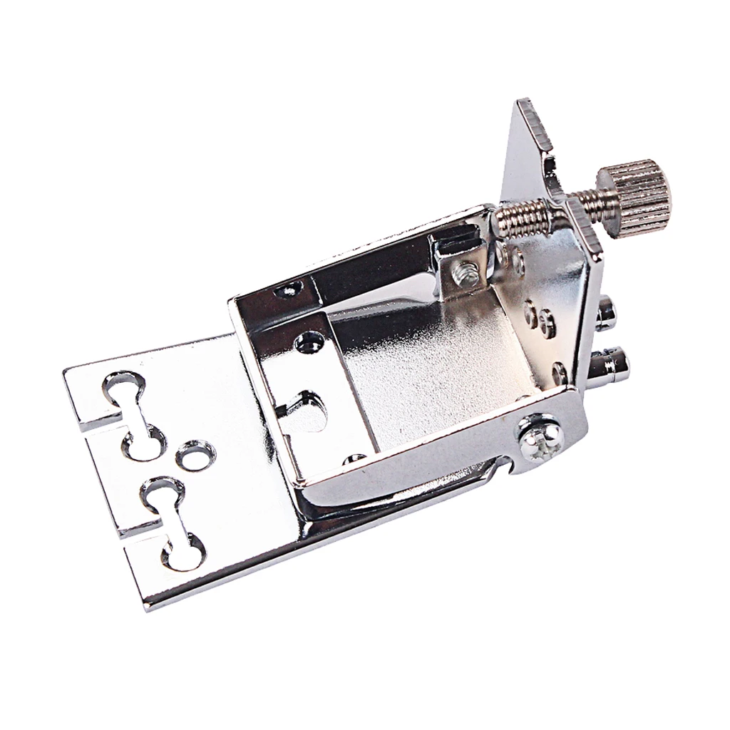 

Chrome 5 String Banjo Tailpiece Plate Replacement with Clamshell Design