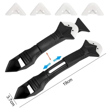 

23pcs Edge Scratch Silicone Remover Sealing Scraper Frames Home Joint Multifunctional Kitchen Caulking Tool Kit Floor Sealant