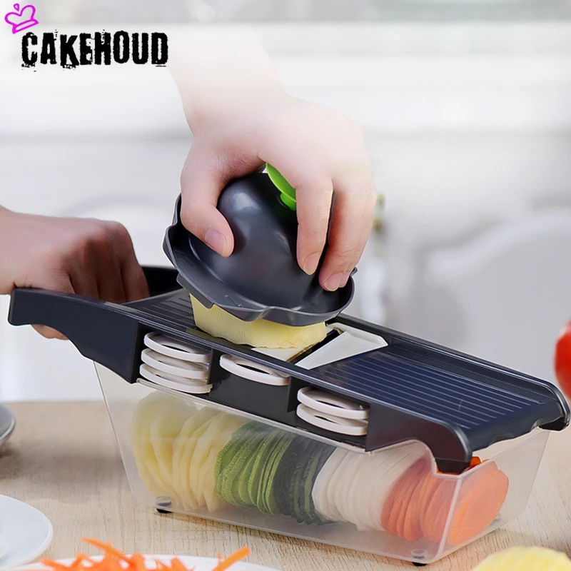 CAKEHOUD многофункциональное устройство для резки Картофельная Терка с ручным управлением для овощей и сыра кухонные аксессуары