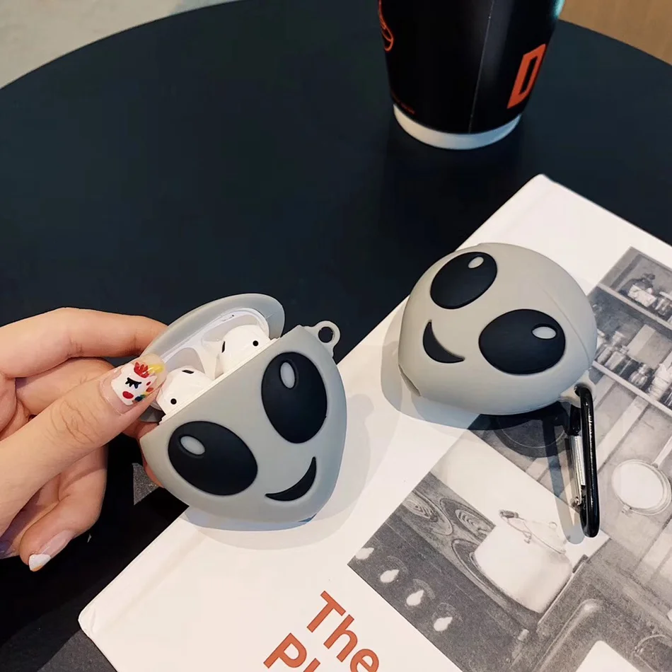 Для AirPods чехол 3D персонализированный светящийся и инопланетный Аватар чехол для Airpods 2/i10/i11 TWS Защитная крышка с крючок карабина