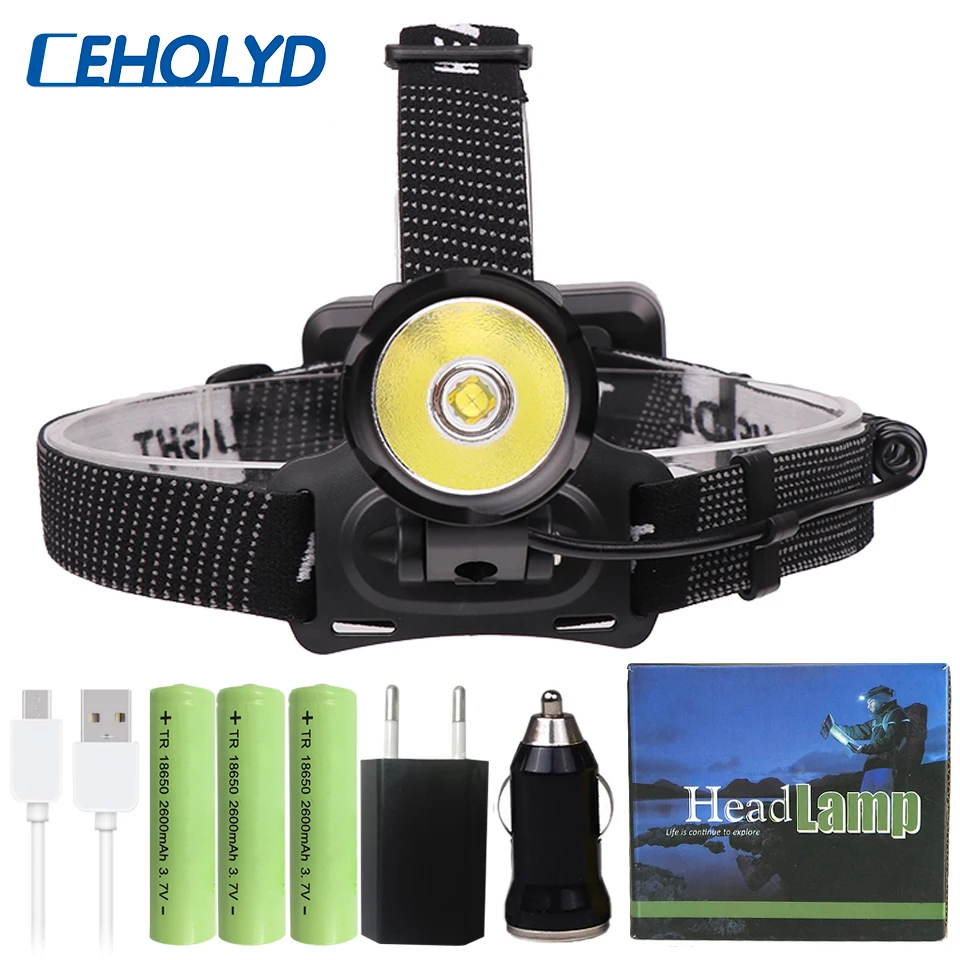 

XHP70.2 32W 50000lm powerful Led head lamp headlamp Headlight head flashlight torch Lantern lamp 7800mah 18650 battery