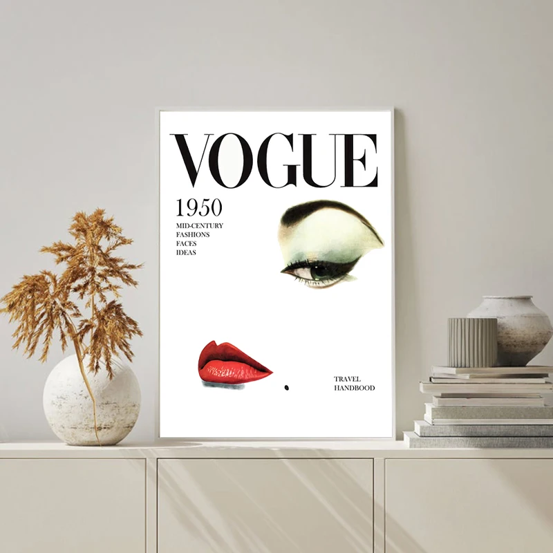 Vogue модный стиль скандинавские украшения стены искусства Постеры холсты и принты