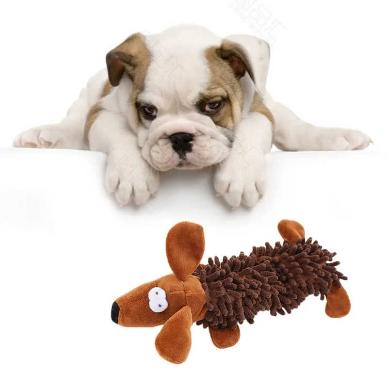 

Cute Pet Cat Dog Squeaky Plush Toy Dog Puppy Squeak Sound Tooth Chew Toy Interactive Play Game for Small Large Dogs Pet Product