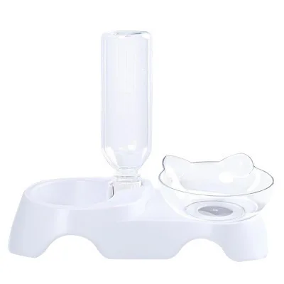 Pet Cat Bowl Dual use cat food Bowls Protect Cervical water Drinking bottle Food Storage Bowl For Dogs Cats pet product