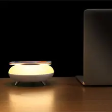 Беспроводное зарядное устройство для быстрой зарядки ультратонкий беспроводной зарядный коврик станция космический корабль беспроводной зарядный ночной Светильник