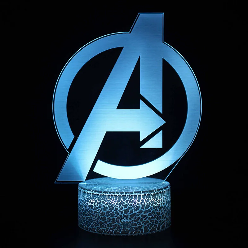 MY-1097 С принтами "Marvel", "Мстители", фигурка 3D Иллюзия светодиодный ночной Светильник Красочные светильник s Мстители эндшпиль "Человек-паук" Рисунок маска Железного человека модель игрушки - Цвет: MY-1097