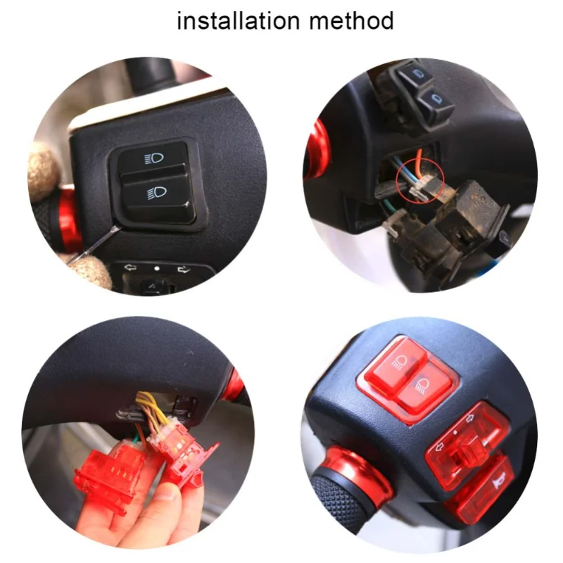 Headlight Switch 5pcs GY6 50cc 125cc 150cc Moped Scooter Turn Signal Headlight Horn Dimmer