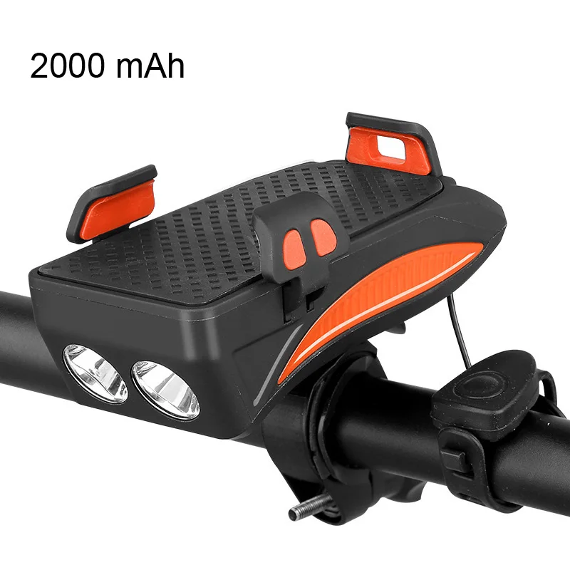 orange 2000 mAh Универсальный многофункциональный 3 в 1 Автомобильный держатель для телефона крепление gps навигация регулируемая для автомобиля навигатор телефон кронштейн может заряжаться - Название цвета: orange 2000 mAh