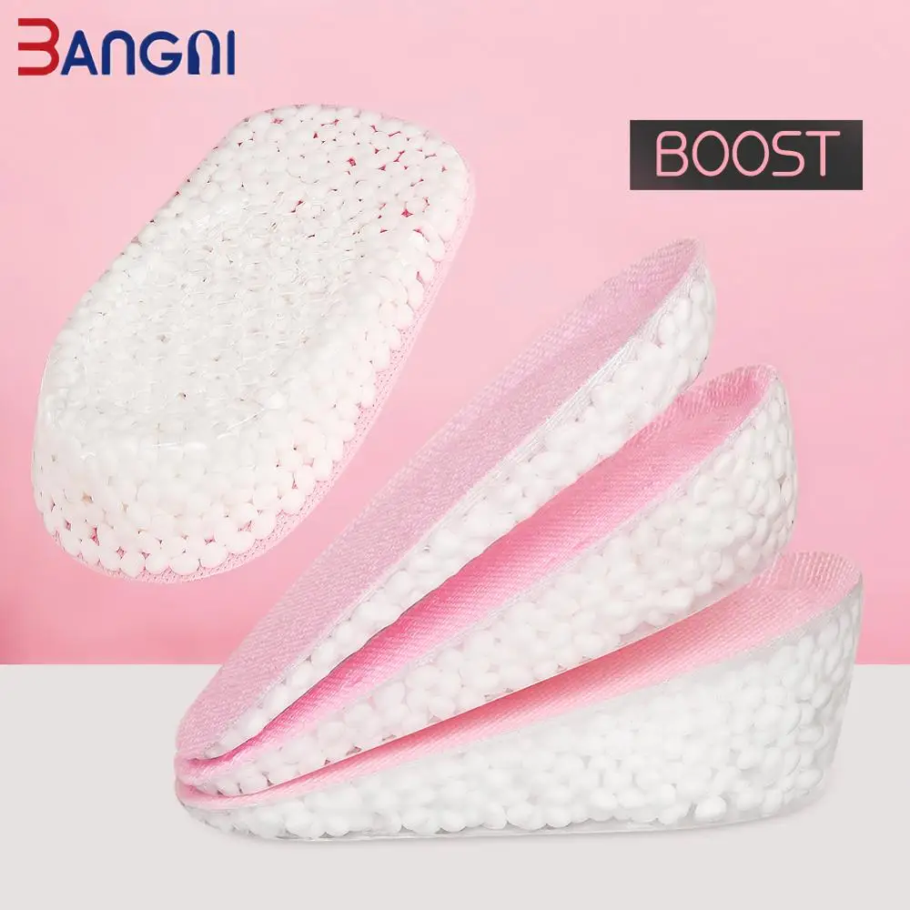 3ANGNI Silicone Cushion Insoles For Women 1.5/2.5/3.5CM Invisible Height Increase Shoes Heel Half Shoe Sole Pad | Обувь