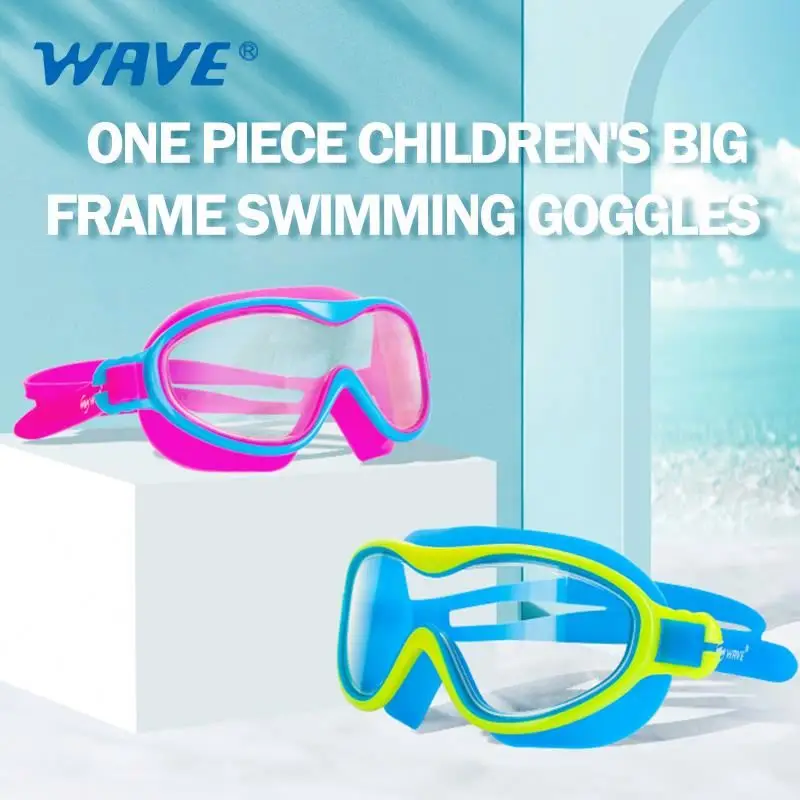 Kids Swimming Googles Anti-fog Waterproof liquid 95% Big Frames UV Protection Swimming Glasses