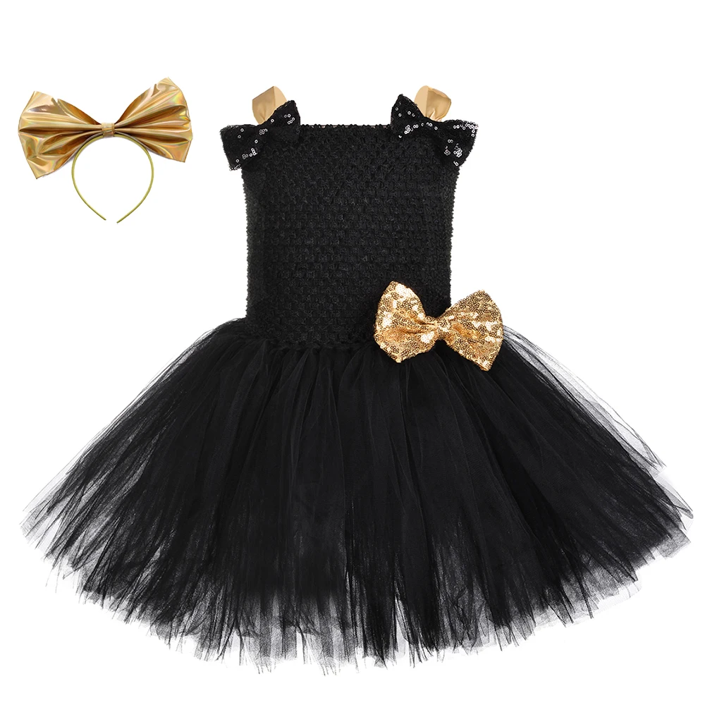 black and gold baby girl dress