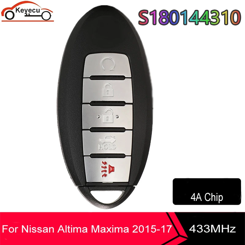KEYECU для NISSAN Altima Maxima 2015 2016 2017 433 МГц PCF7953M 285E3-4RA0B KR5S180144014 S180144310 | Автомобили и