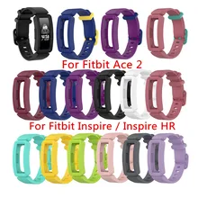 100 шт силиконовый ремешок на запястье, Браслет для Fitbit Inspire/Inspire HR Fitbit ace 2 ACE2 Замена для умных часов ремешок для часов