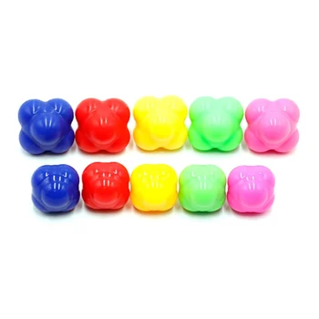 

5 Color Reaction Ball Hexagonal Silicone Agility Joint Exercise Reflex Sports Fitness Training Reaction Ball Size S/L