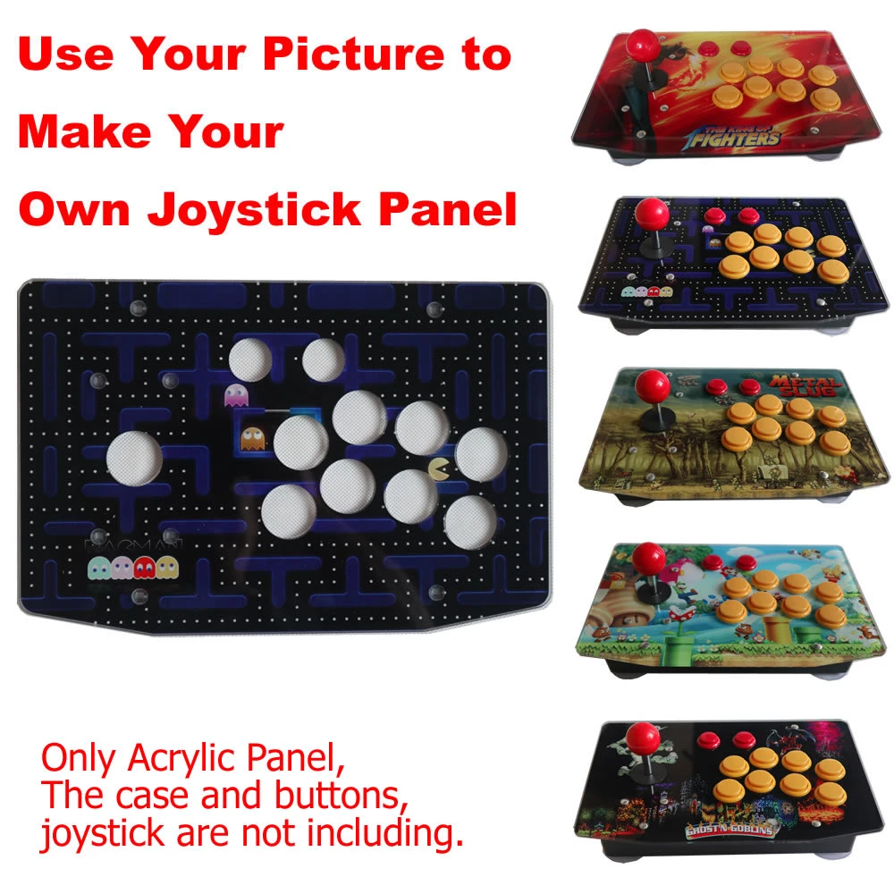 DIY Arcade Joystick Kits Part 10 Buttons Arcade Joystick Acrylic Panel and Case DIY Arcade Joystick Kits Part 10 Buttons Arcade Joystick Acrylic Panel and Case