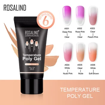 

Hot Temperature Change Color Nail Extension Gel Nail Enhancement Builder Gel Thickening Tool Women Girl Female Nail Art t6