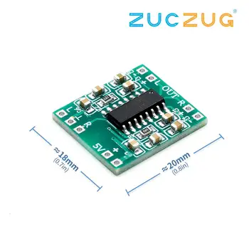 

PAM8403 Super Mini Digital Amplifier Board 2 * 3W Class D Digital 2.5V To 5V Power Amplifier Board Efficient
