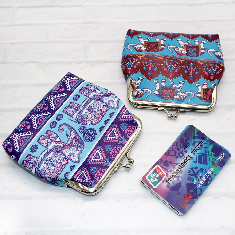 

Boho Style Coin Wallet Mini Open-up Women And Ladies Pocket Small Change Purse