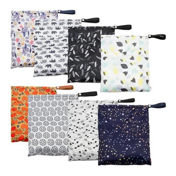 

New Waterproof PUL Dry Wet Bag Reusable For Baby Diapers Nappies Baby Care Maternity Stroller Nappy Diaper Bag Multifunctional