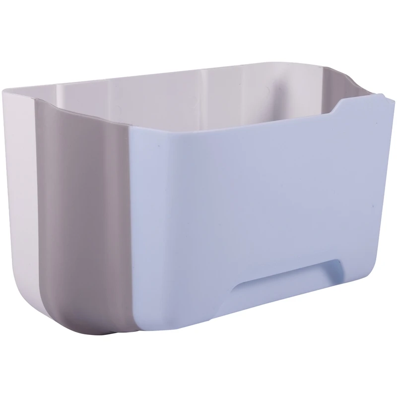 Kitchen Hanging Trash Can Wall Mounted Folding Waste Bin Kitchen Cabinet Door Hanging Trash Bin Portable Trash