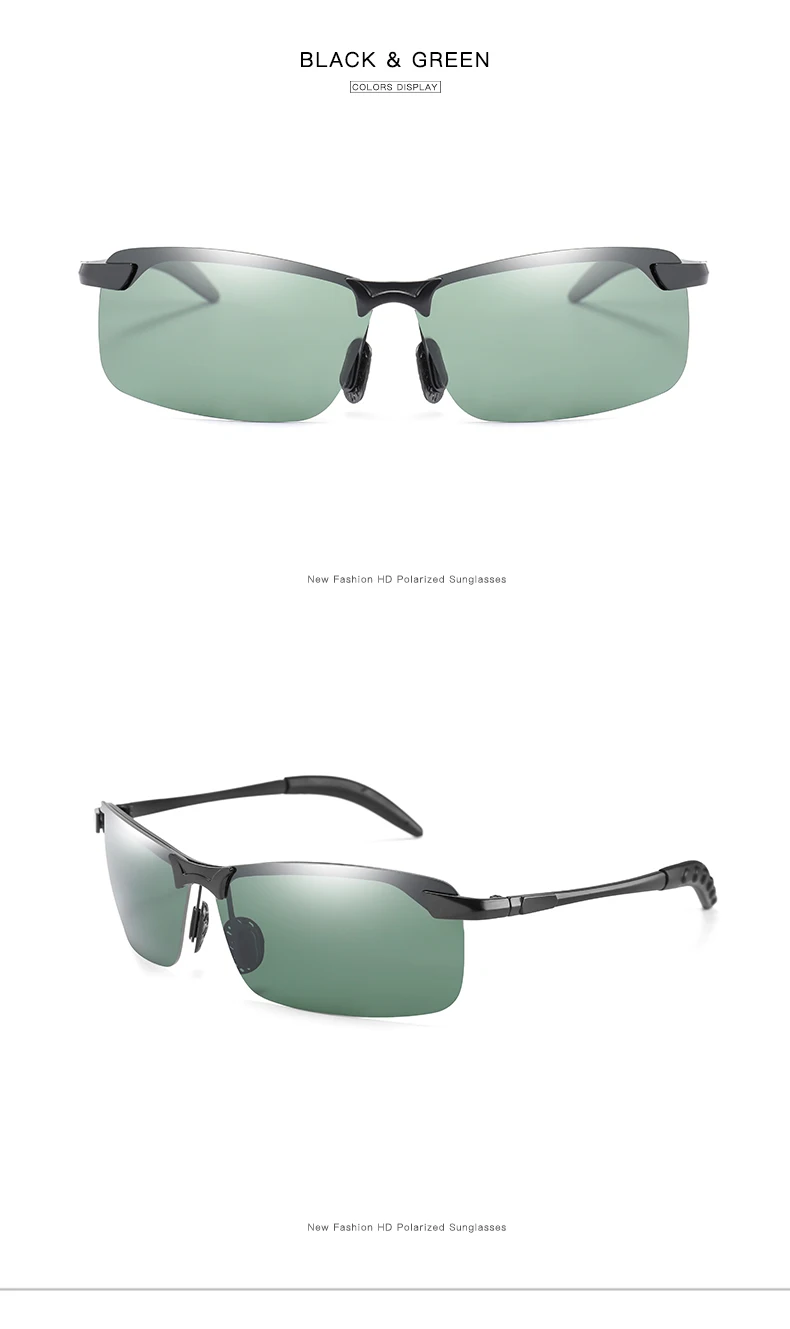Фотохромные солнцезащитные очки мужские поляризованные очки-хамелеоны Меняющие цвет солнцезащитные очки День ночного видения вождения очки UV400