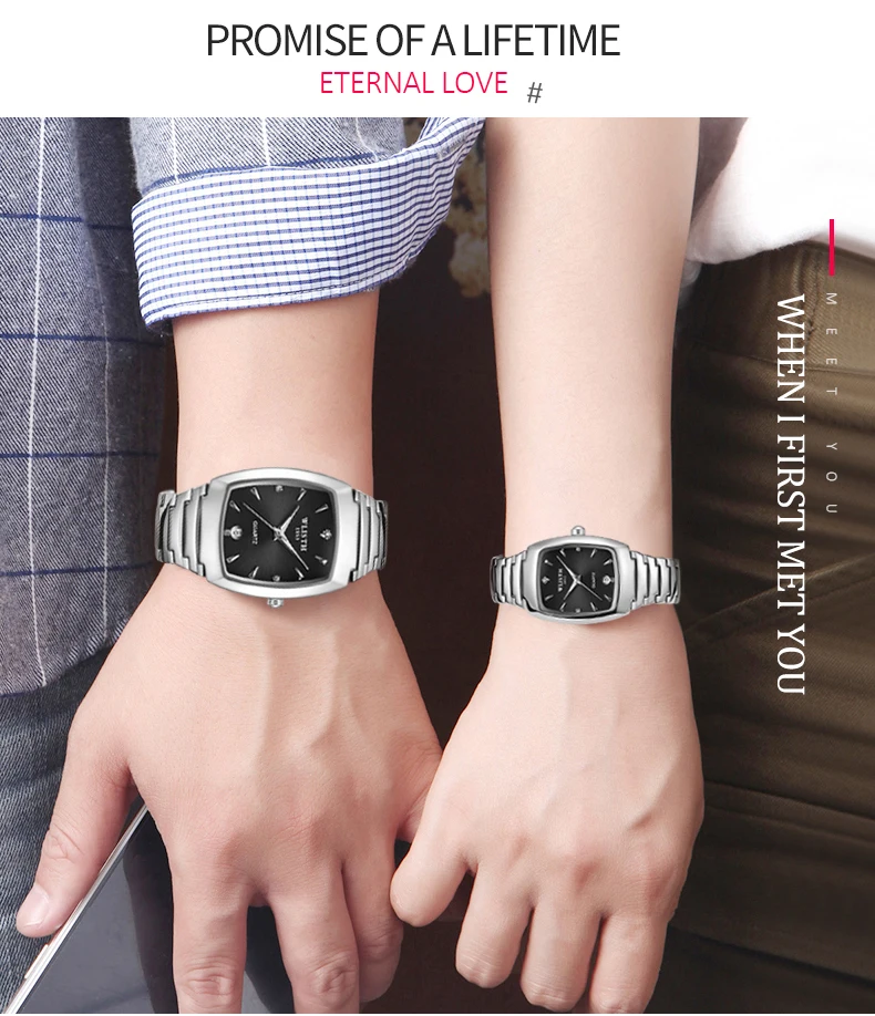 2019 Пара часы новые модные часы для влюблённой пары человек Для женщин Элитный бренд золото Календарь Часы кварцевые часы на запястье Clockreloj