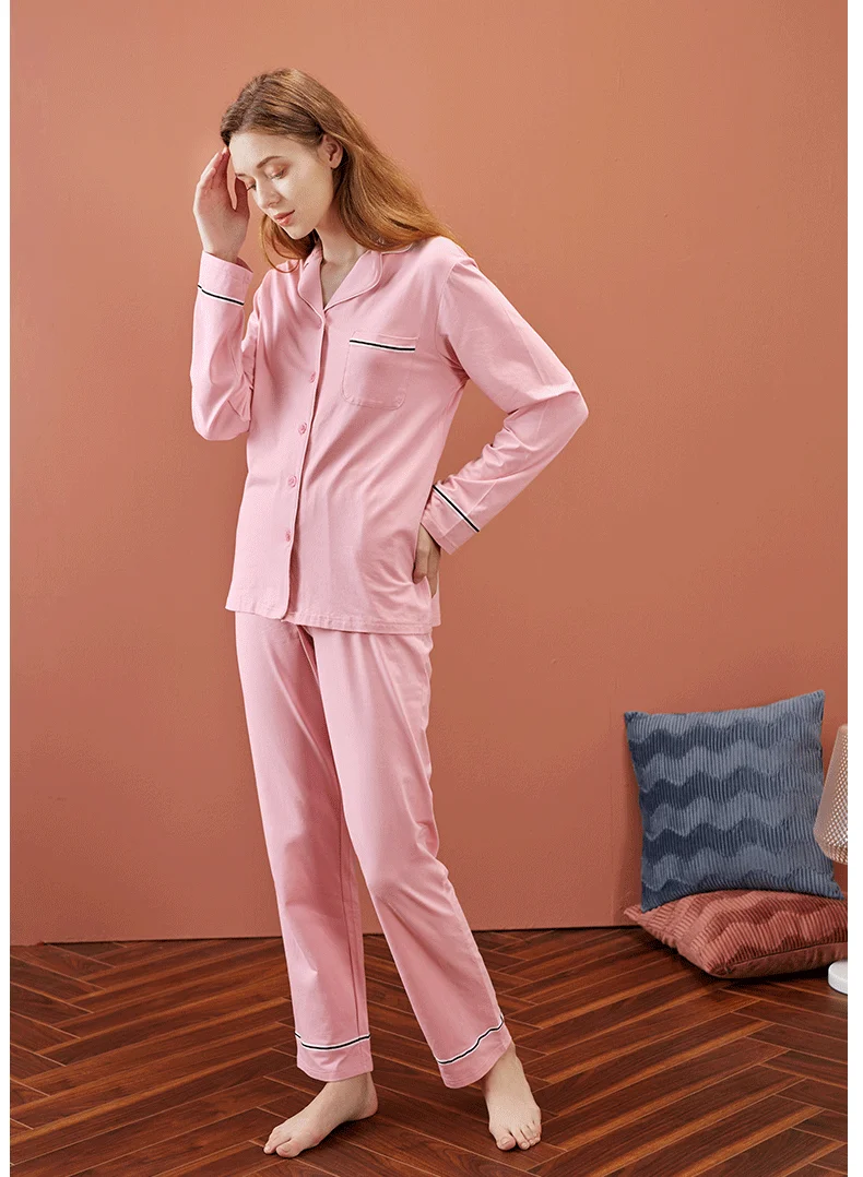 satin pajamas Men's Autumn Winter Bamboo Cotton Home Clothes Plus Size Couples Pajamas Knit Cardigan Large Size  Fleece Nightgowns Home Wear cotton pajama pants