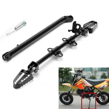 

Replacement for Pit Dirt Bike 110cc 125cc 140cc Footrests Footpegs Rest Universal Bike Side Stand Foot Peg Kickstand