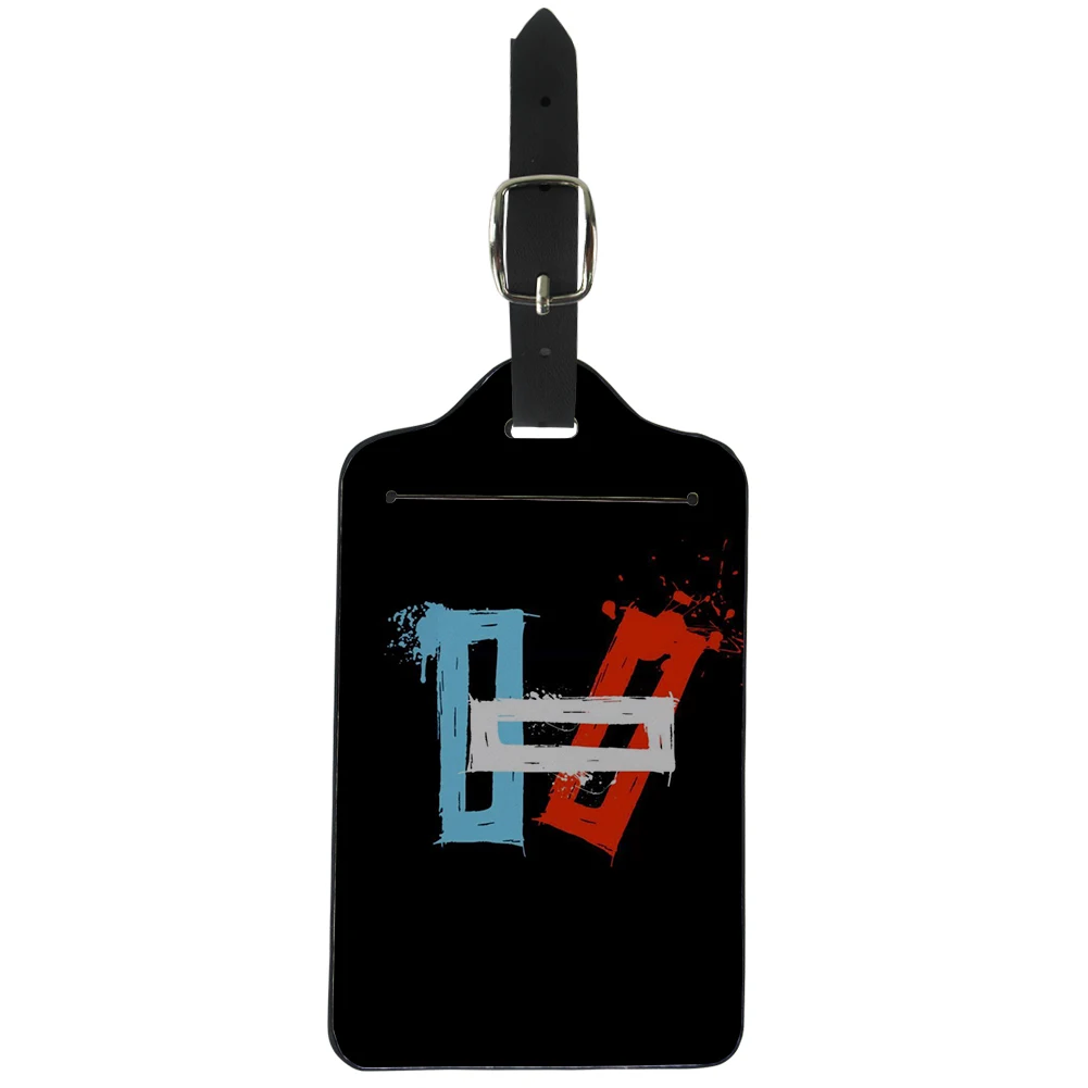 Only Tag Thikin Twenty One Pilots Печать Путешествия багаж Обложка с биркой защитный чехол легко Удобная Туристическая Сумка для женщин подростков - Цвет: Only Tag