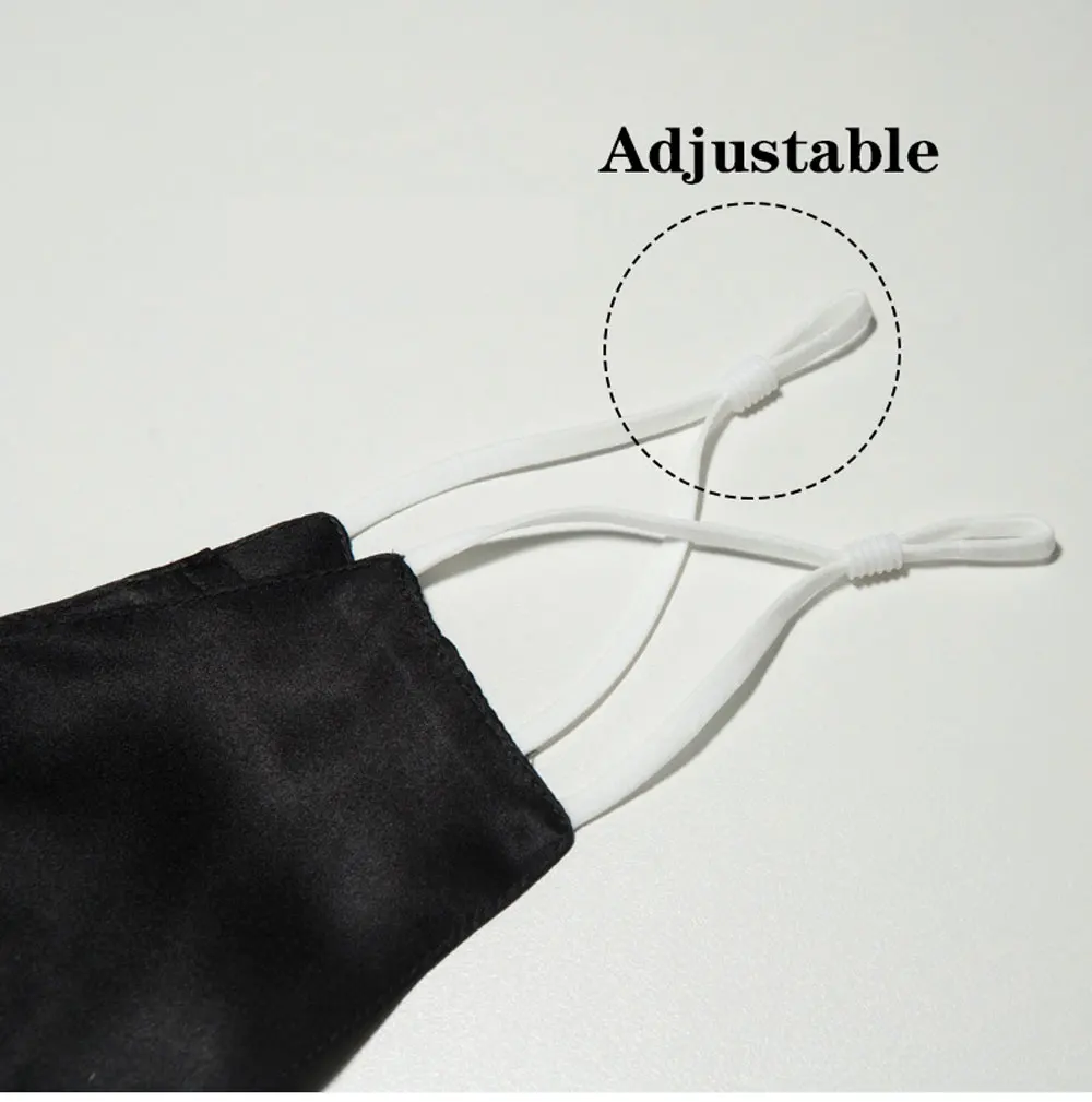Mulberry Silk Masks With PM2.5 Filter Natural Silk Face Mouth Masks Dust Proof Women Men Fashion Washable face mask