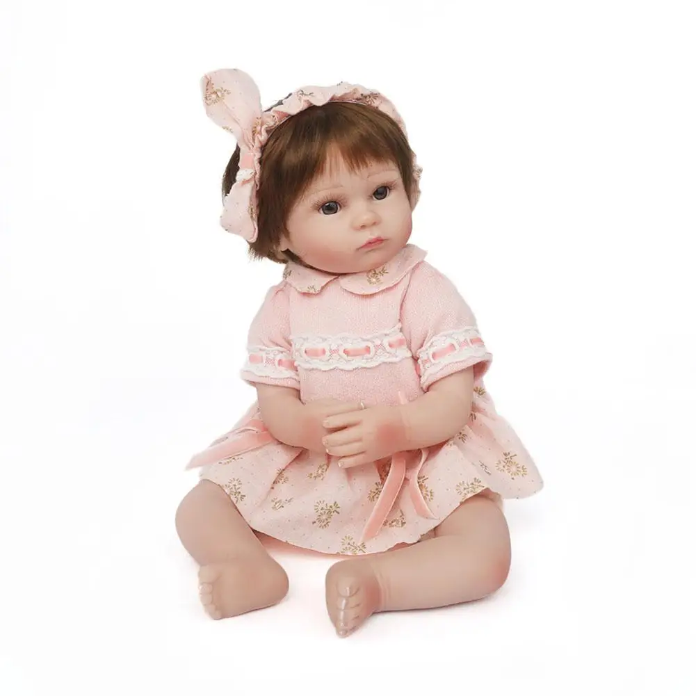

41.5cm Full Silicone Reborn Doll Girl Baby Lifelike Realistic Alive Menino Christmas Gift Bath Toy Children