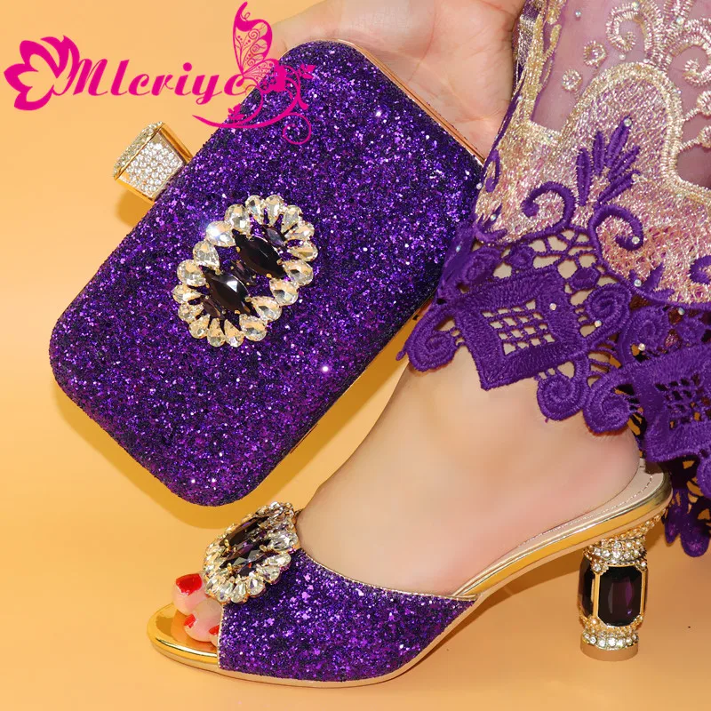 LUXURY Italian Shoe and Bag Set for Party In Women Matching Shoe and