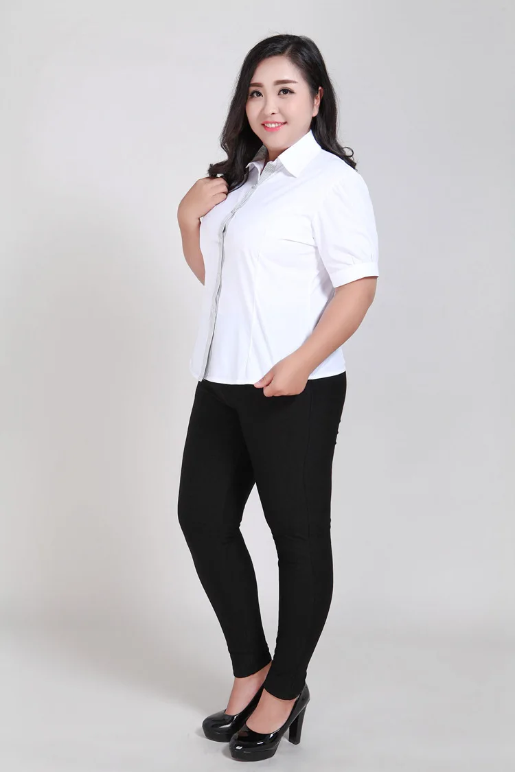 9XL 8XL 7XL 6XL 5XL blusa social feminina женские рубашки офисная одежда рубашка с длинным рукавом Женская рабочая одежда Блузка Топ M293