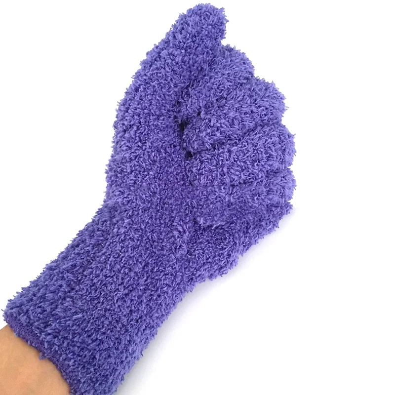 Car Care Wash Cleaner Gloves Auto Detailing Dust Removal Coral Velvet Knitted Super Soft Microfiber Cleaning Brush | Автомобили и