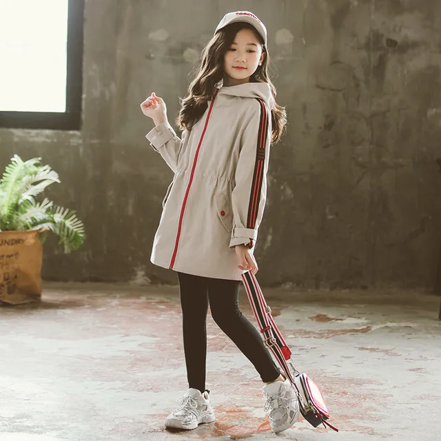 

Famli Winter Jackets Girls Coat Teenage Woolen for Girl Trench Coat Children Cotton Girl Clothes Warm