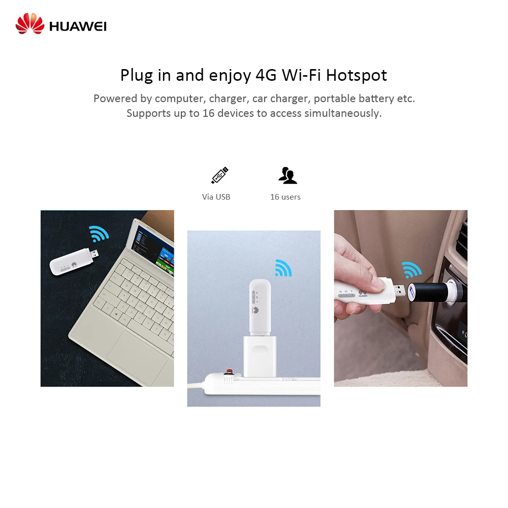 Беспроводной портативный USB модем Huawei Wi Fi 2 Mini 4G LTE роутер мобильный WiFi ключ Plug and Play