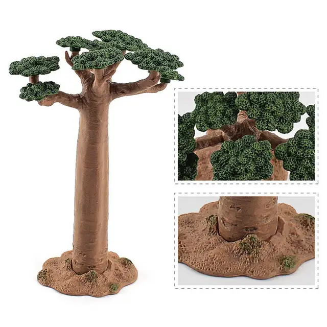 Simulated 3D Mini Cactus Ornament DIY Craft PVC Exquisite Miniature Cactus Decor Children's Educational Ornaments for Desk 3