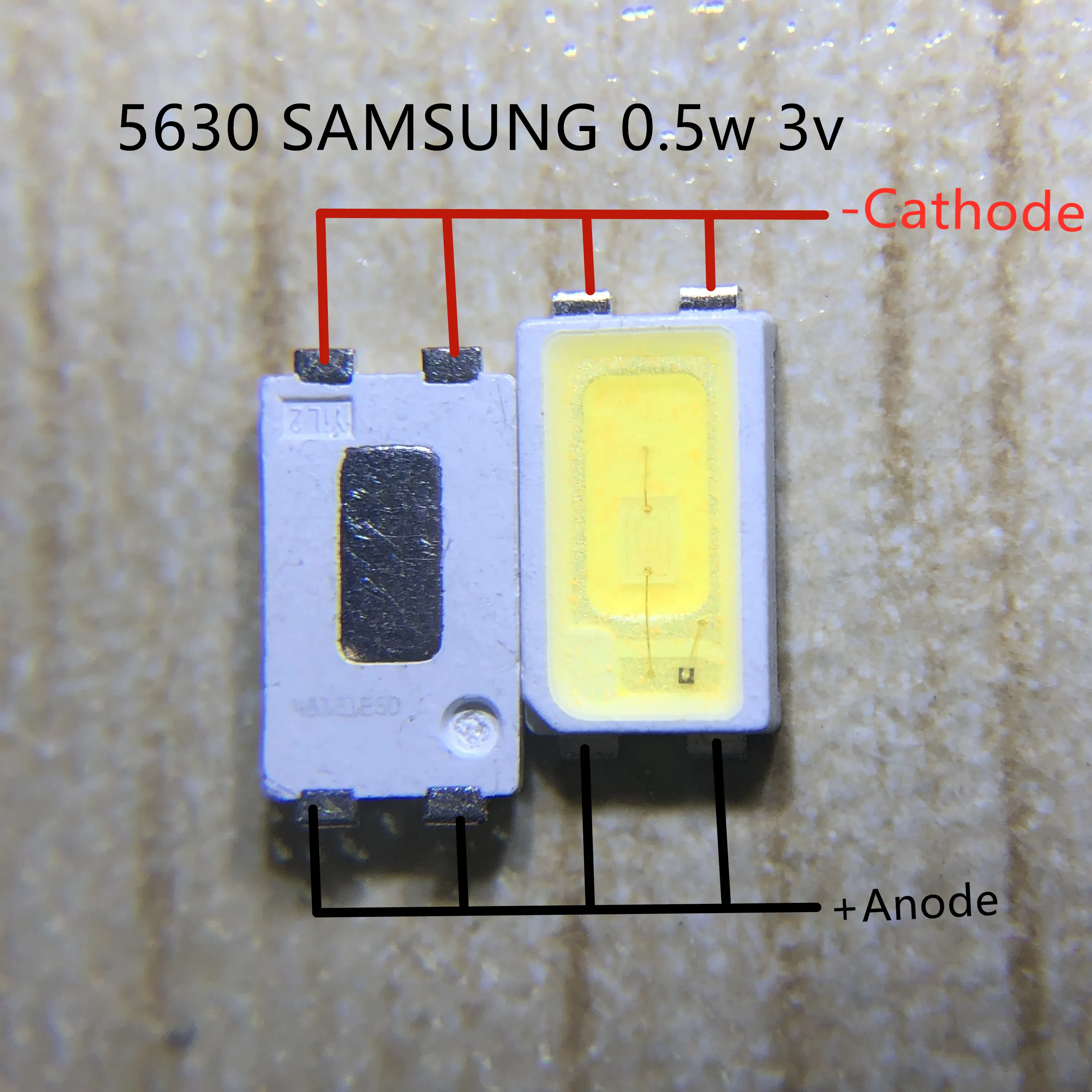 500 шт. светодиодная подсветка для SAMSUNG 0 5 Вт 3 в 5630 холодный белый цвет ЖК ТВ