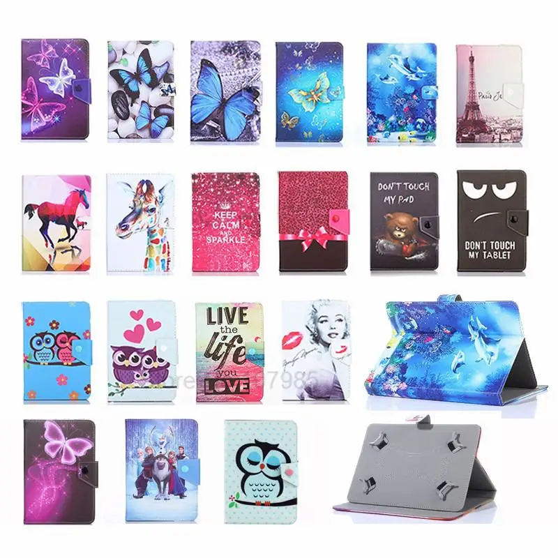 

For Lenovo TAB 2 A10-70/30 X30 X103F TAB 4 TB-X304F/N PLUS TB-X704F/N 10.1 inch Tablet Printed PU Leather Stand Cover Case