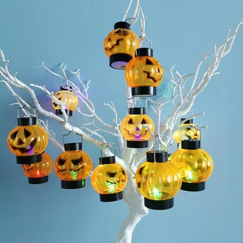 

Pumpkin Lamp Lantern Electronic Battery Flickering LED Pumpkin Romantic Halloween Best Gift Home Pumpkin Light
