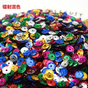 

5 g/lot 6 MM Multi Color Sparkles Round Sequins for Crafts DIY PVC Sewing Needlework Accessories Nails Art Wedding Decorations