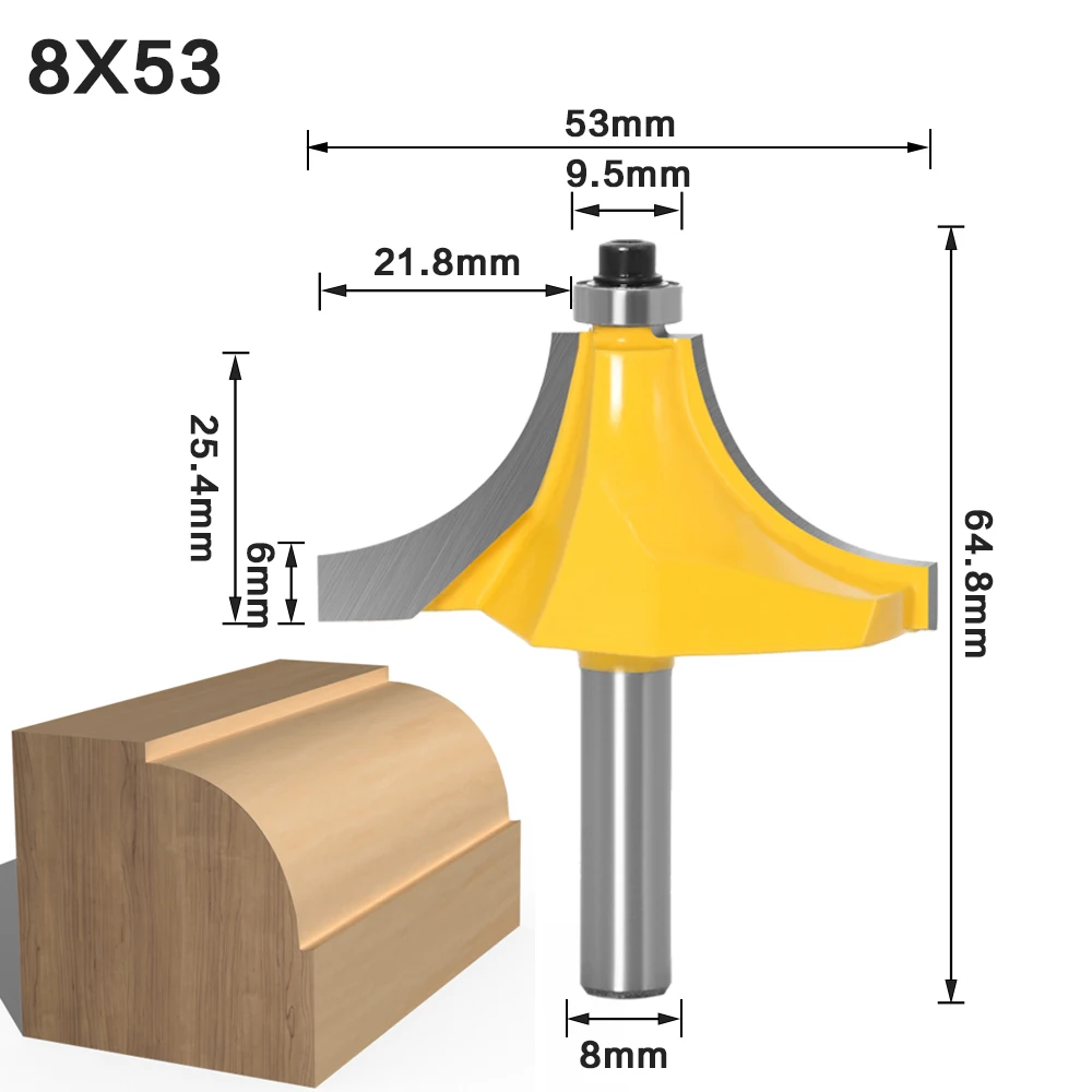 Round Over Edging Router Bit - 1