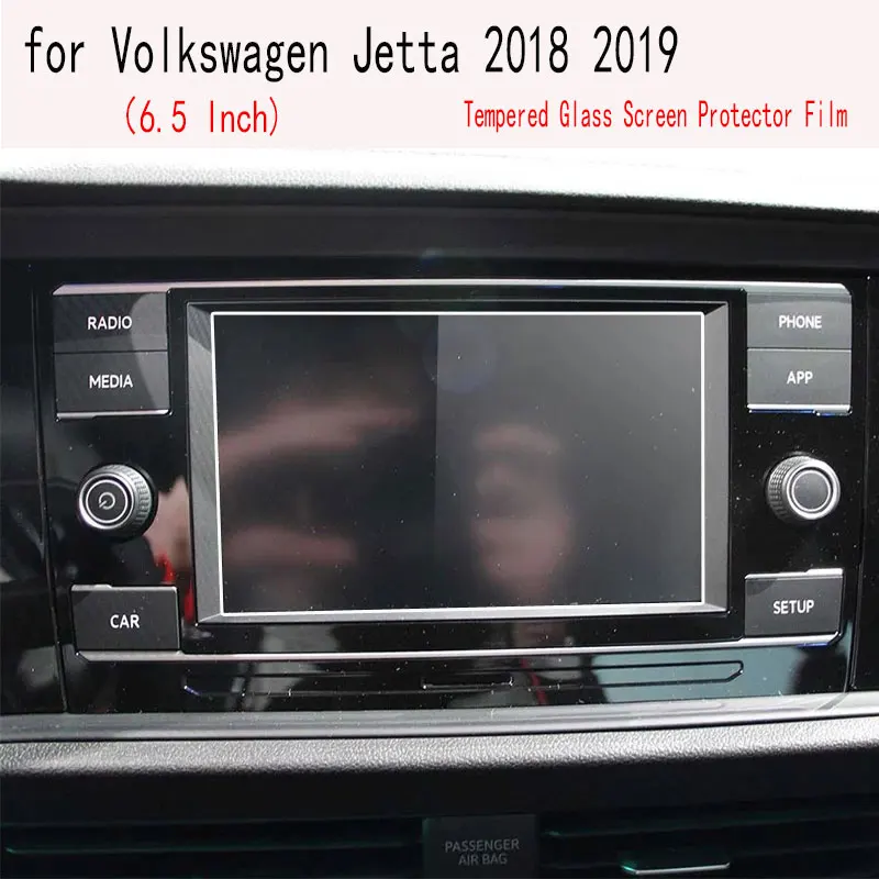 

Tempered Glass Screen Protector Film for Volkswagen Jetta 6.5inch car radio gps Navigation DVD Stereo Radio 2018 2019 year