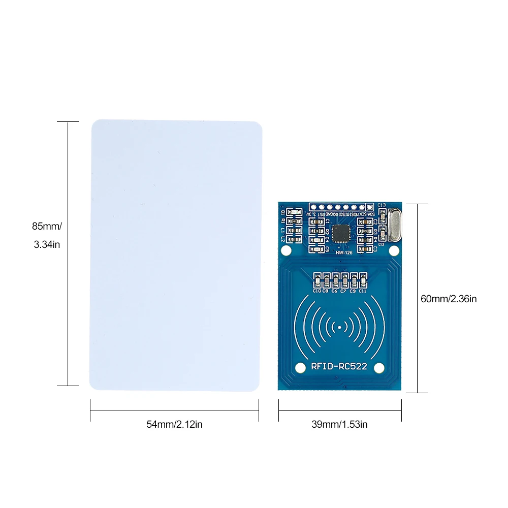 DC3.3V RC522 RFID-RC522 модуль датчика IC Датчик карты Модуль S50 белая карта RFID модуль для чтения+ RFID смарт-карта+ синие брелоки