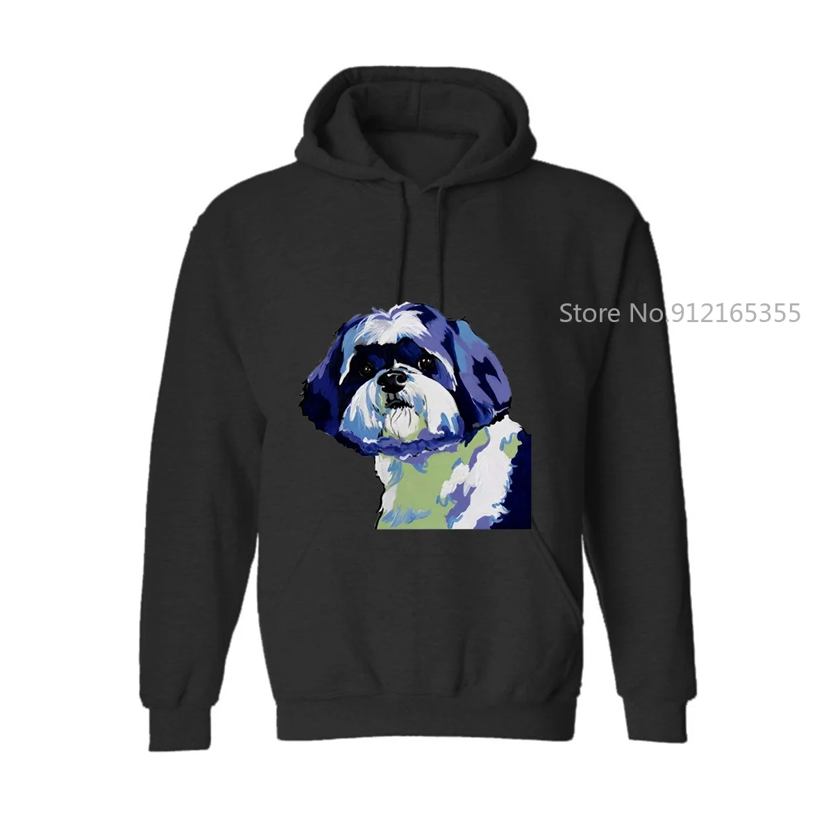 Модный мужской Универсальный Shih Tzu Dog-серый 3D | Мужская одежда
