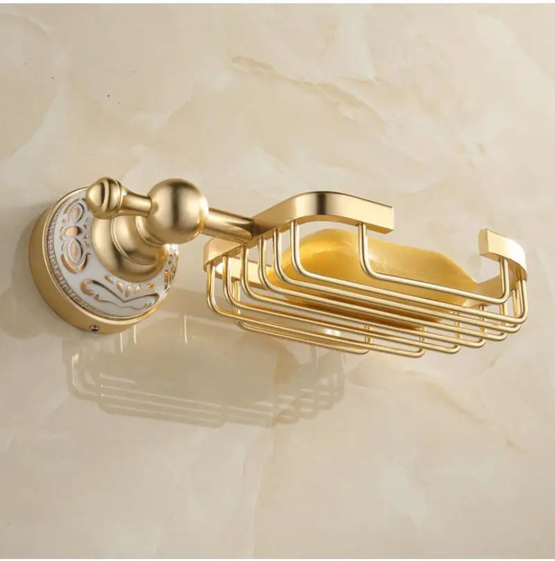 MAEBOW золотой алюминиевый набор для ванной комнаты полотенце полка, туалетный кронштейн для полотенец в ванную комнату набор